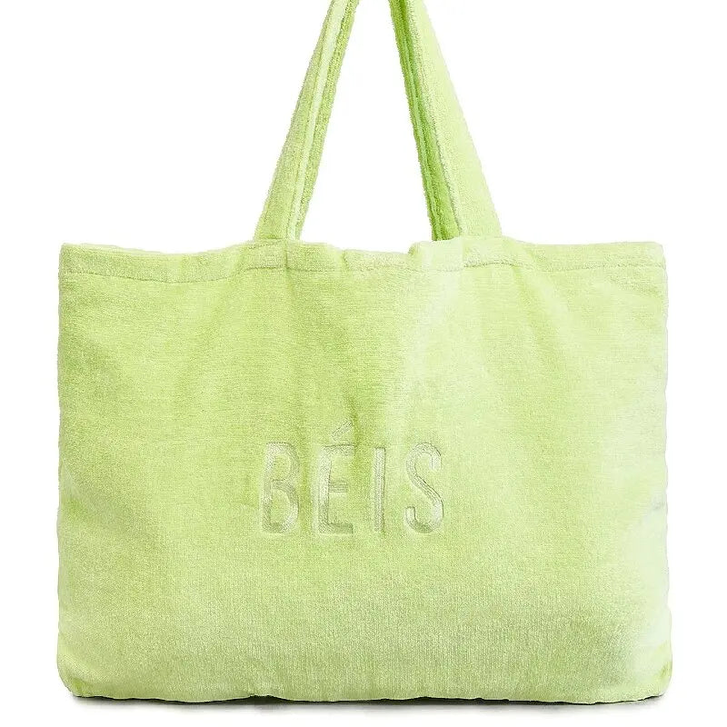 Winter Trend Soft Towel Tote Bag Candy Color Large Capacity Terry Shoulder Bag