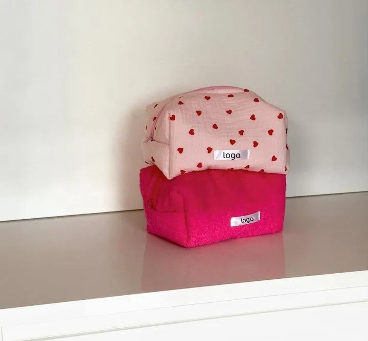 Women's Blank Toiletry Makeup Travel Beauty Gift Packing Bag Polyester for Cosmetics