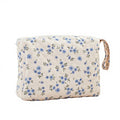 Women's Fashionable Quilted Travel Cosmetic Bag-Stylish Customizable Wash Bag Zipper Large Capacity Soft Handle Multiple Uses