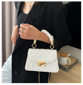 Women's Handbag Handle Chain Square Crossbody Shoulder Bag Zipper Tassel Bow Letter Mobile Phone Compatible