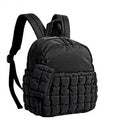 Women's Student Mini Backpack Puffy Lightweight Polyester Laptop Compartment Waterproof Summer Strap