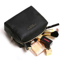 Zip Lock Canvas Envelope Mini Pu Pouch Bags Makeup with Zipper