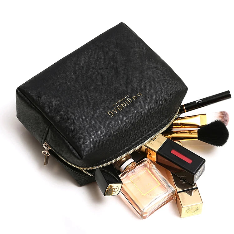 Zip Lock Canvas Envelope Mini Pu Pouch Bags Makeup with Zipper