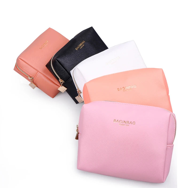 Zip Lock Canvas Envelope Mini Pu Pouch Bags Makeup with Zipper