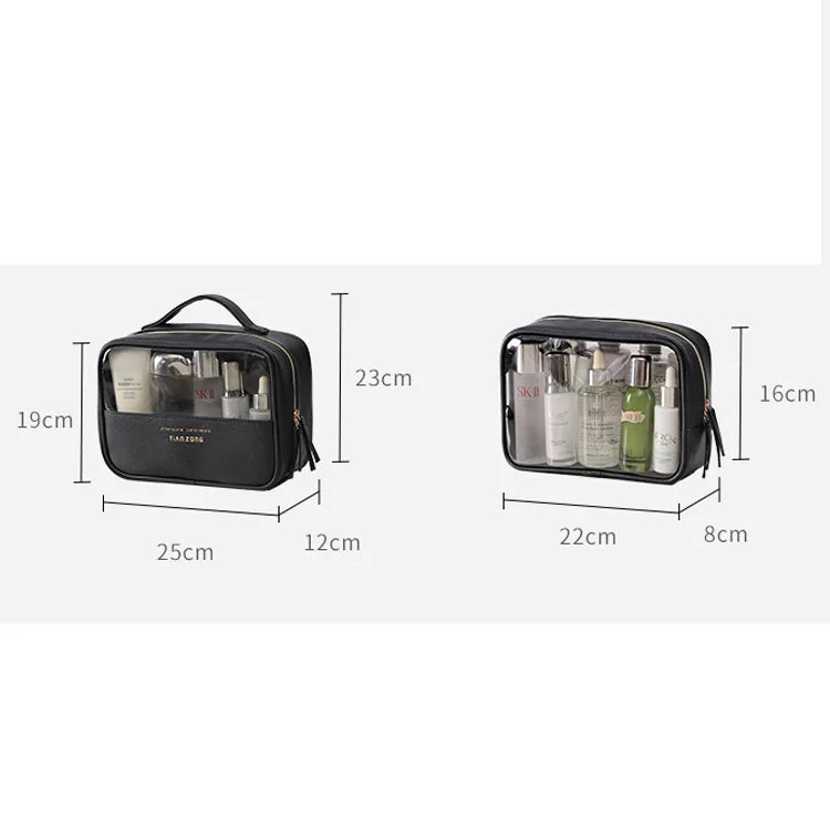clear Cosmetic Pvc Transparent Makeup Shopping Bag for Cosmetics clear