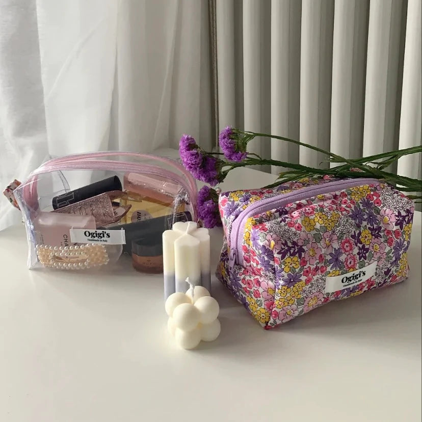 clear Make up logo Transparent Pouch Packaging Pvc Bag Cosmetics with Zipper for Cosmetic