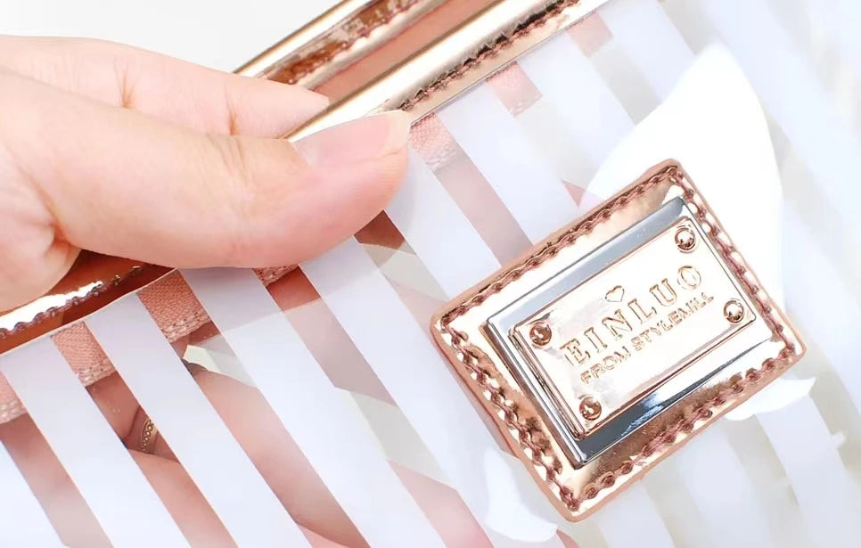 clear Waterproof Pvc Transparent Waterproof Cosmetic Bags Custom logo Makeup Bag with Front