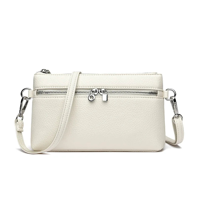 custom made Women's PU Crossbody Bags Casual Fashionable Large Capacity Zipper Waterproof