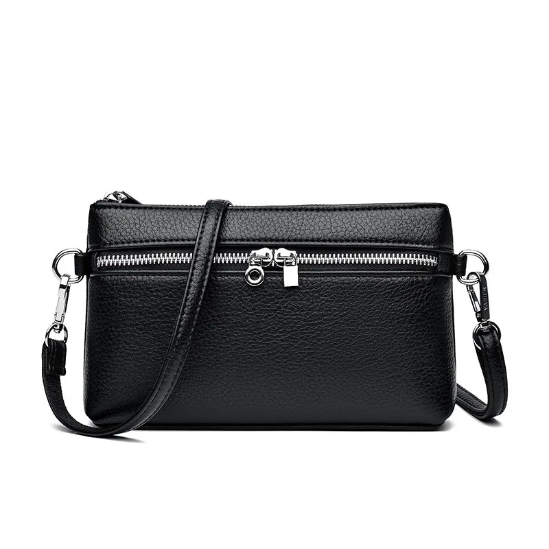 custom made Women's PU Crossbody Bags Casual Fashionable Large Capacity Zipper Waterproof