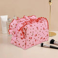 square Travel Cosmetic Waterproof Classic Beautiful Ladies Nylon Makeup Bag Mini Shopping Bags for Cosmetics clear